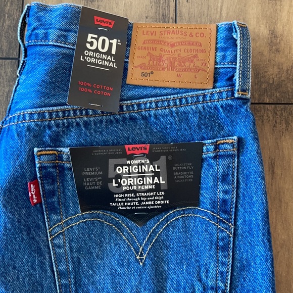 501 original high rise straight leg - Picture 2 of 8